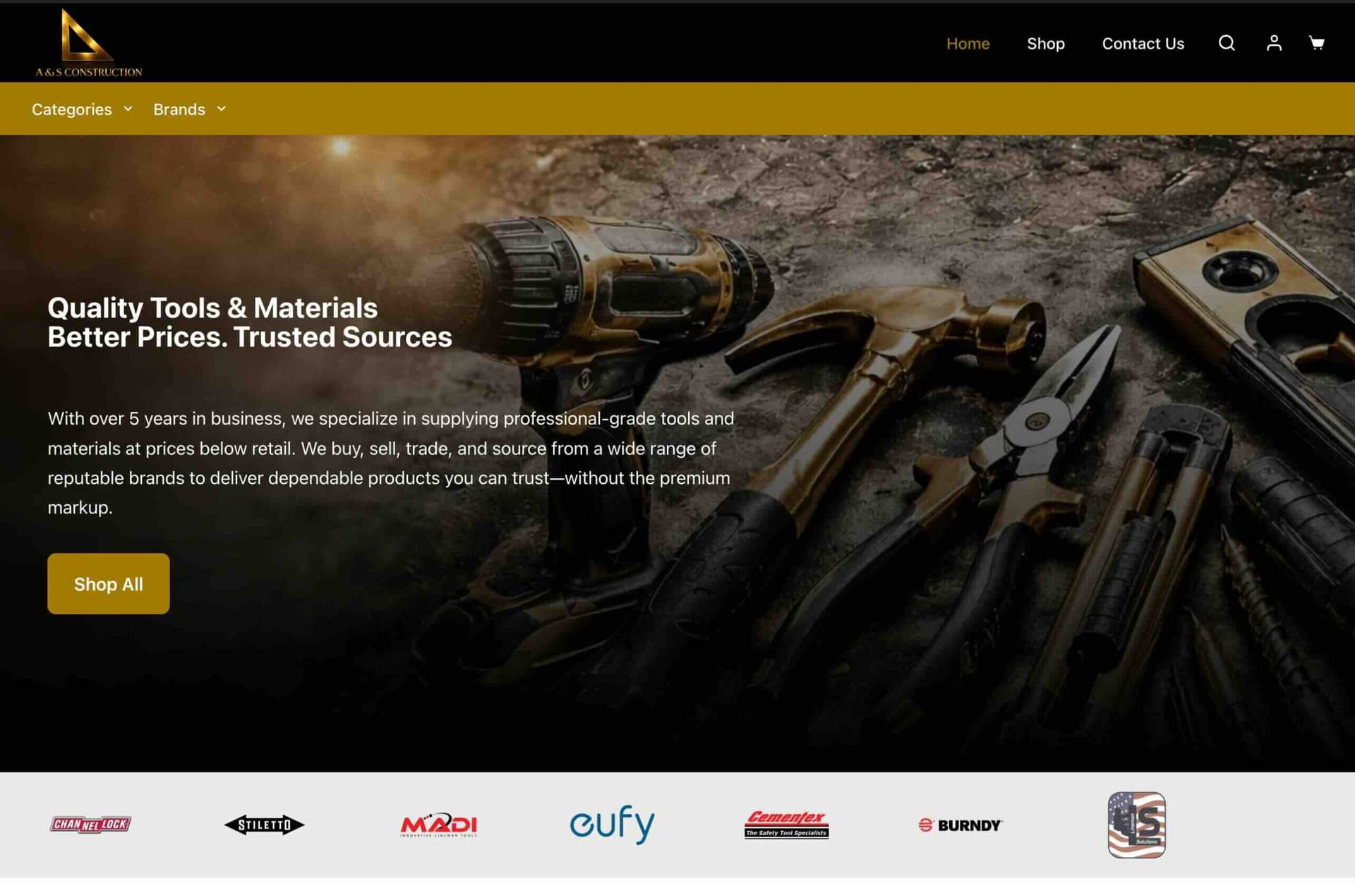 A&S Construction — ASToolStore.com