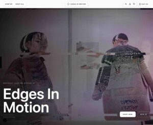 Edges in Motion — Custom Coded Ecommerce Store